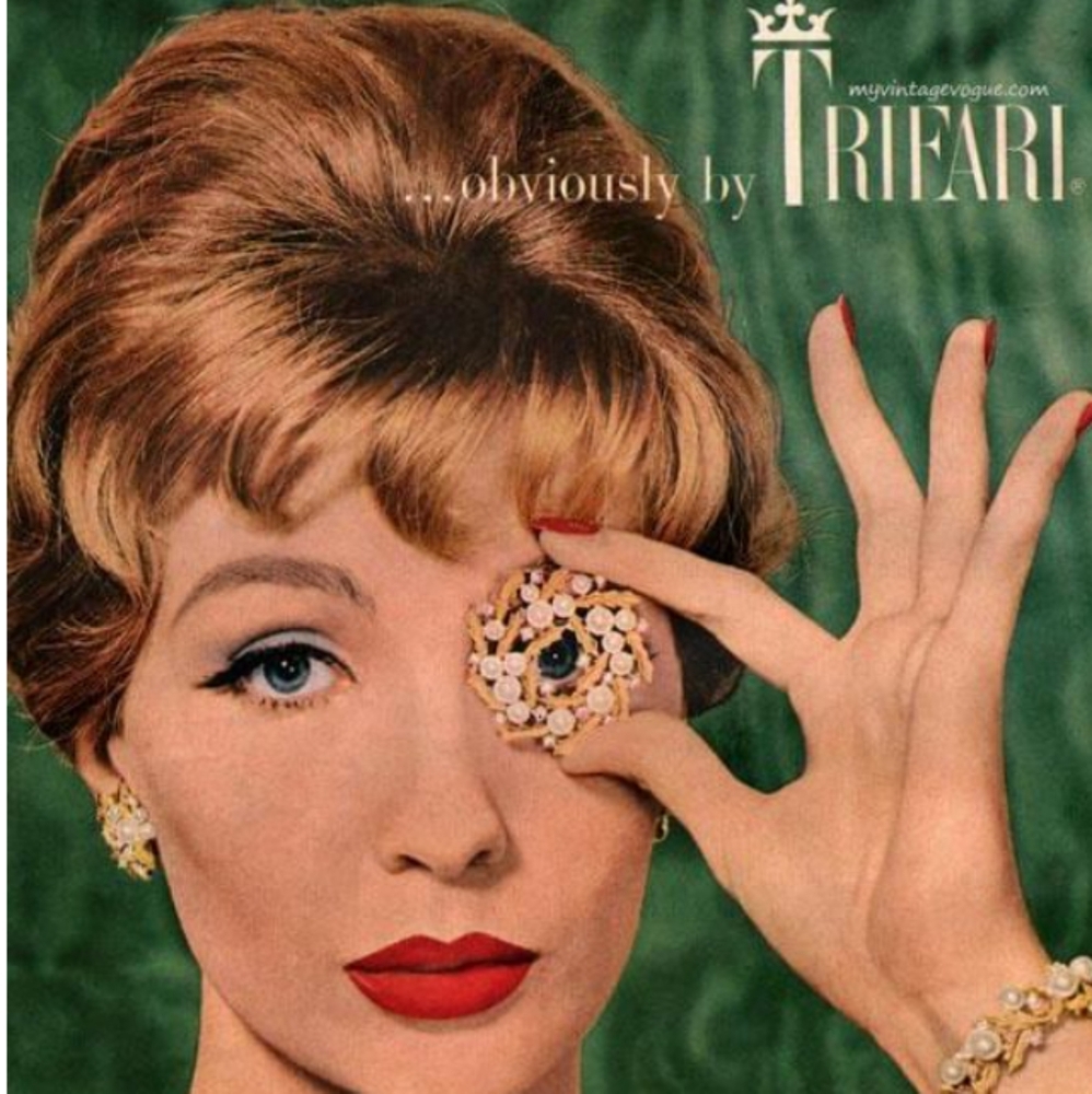 TRAFARI Art Deco Clips "TRAFARI Always Knows What Goes..." Highly Collectable - Picture 5 of 6
